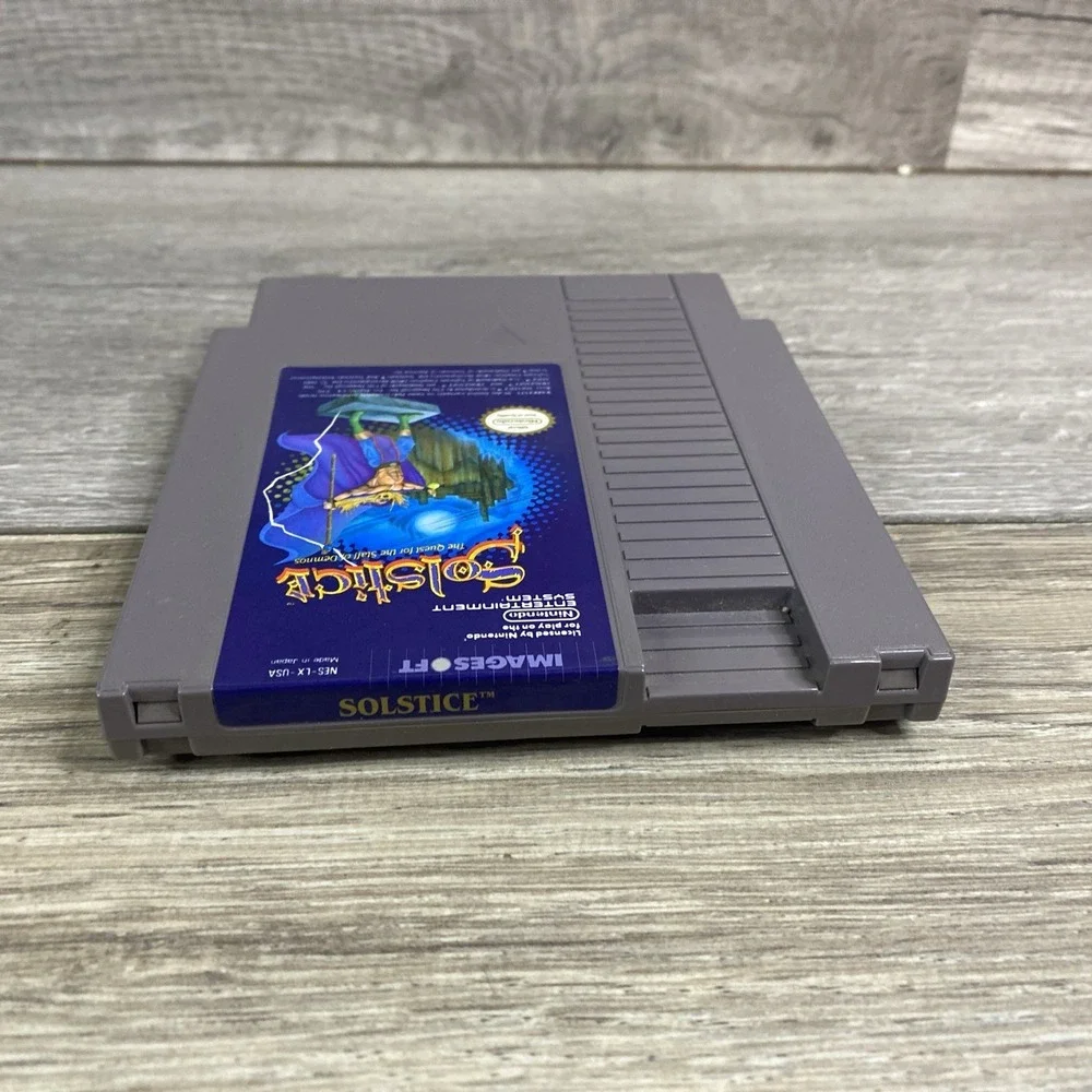 SOLSTICE‎ ORIGINAL CLASSIC VIDEO GAME Nintendo System 1985 CARTRIDGE NES